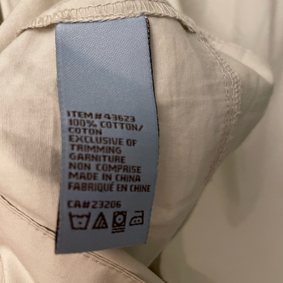 Beige Jessica Collared Button Down Blouse Size 14 - Picture 2 of 6